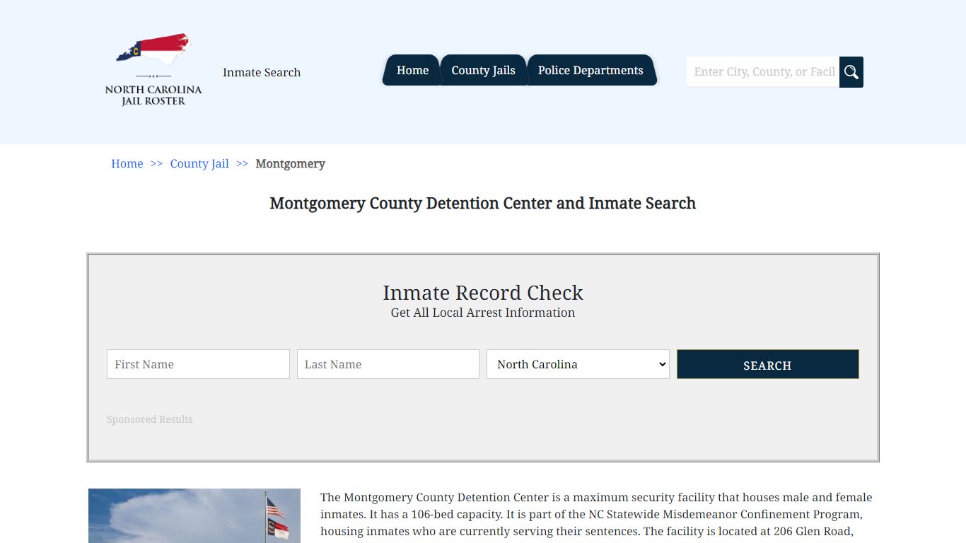 Montgomery County Detention Center and Inmate Search